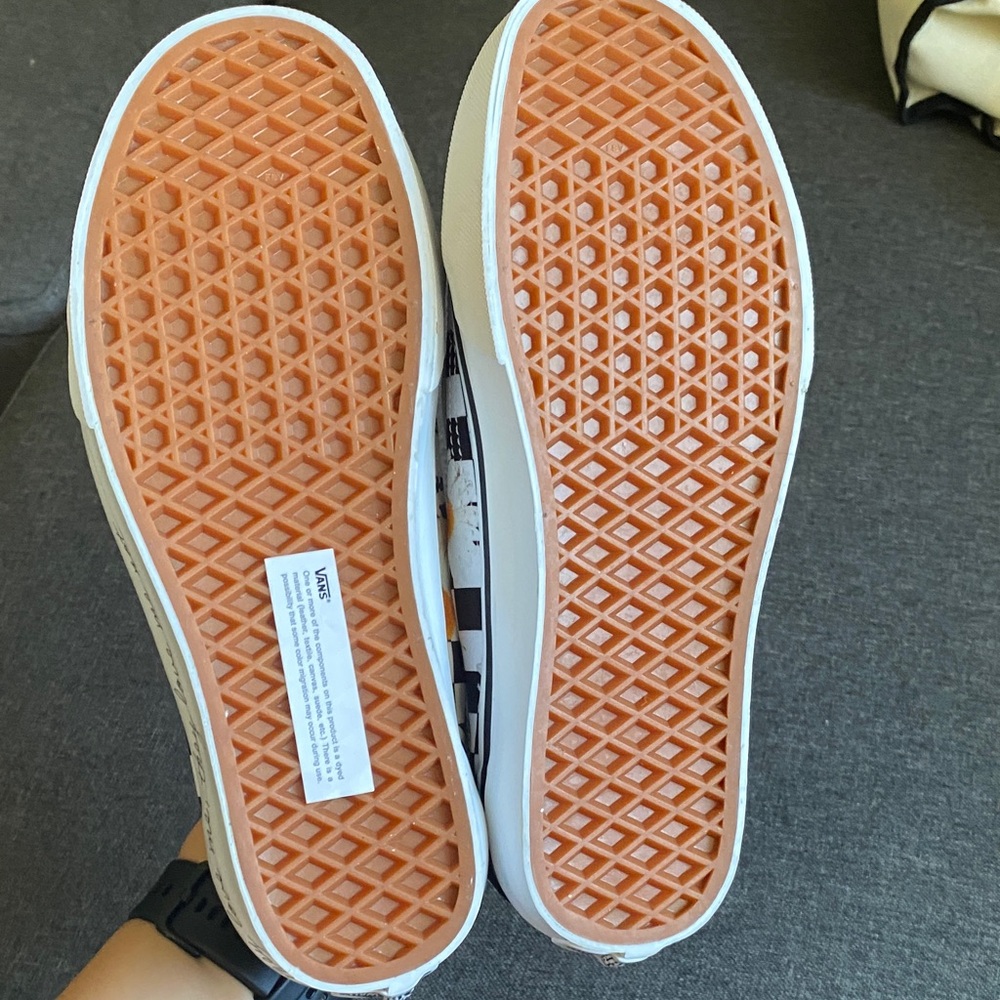 Vans Womens flower Checkered Sneakers size 7.5 - Picture 3 of 11